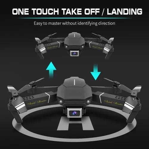 Thumbnail: Aerial Monster Foldable Portable Drone with HD Camera