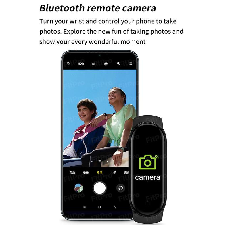 Thumbnail: M5 Smart Sport Black Watch -Fitness Tracker, Sleep monitoring, Heart Rate & more