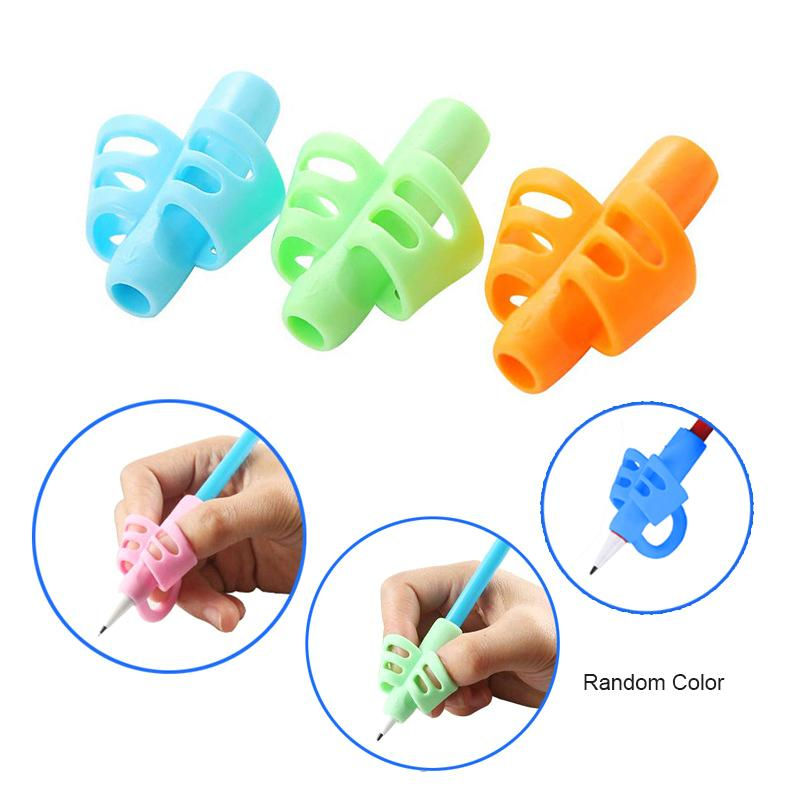 Thumbnail: Double Grip Pencil/Pen Holder, Writing posture, training - Multi Colour
