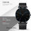Thumbnail: Business Modern Elegant Quartz Date Wristwatch - (Black & Blue Colour)