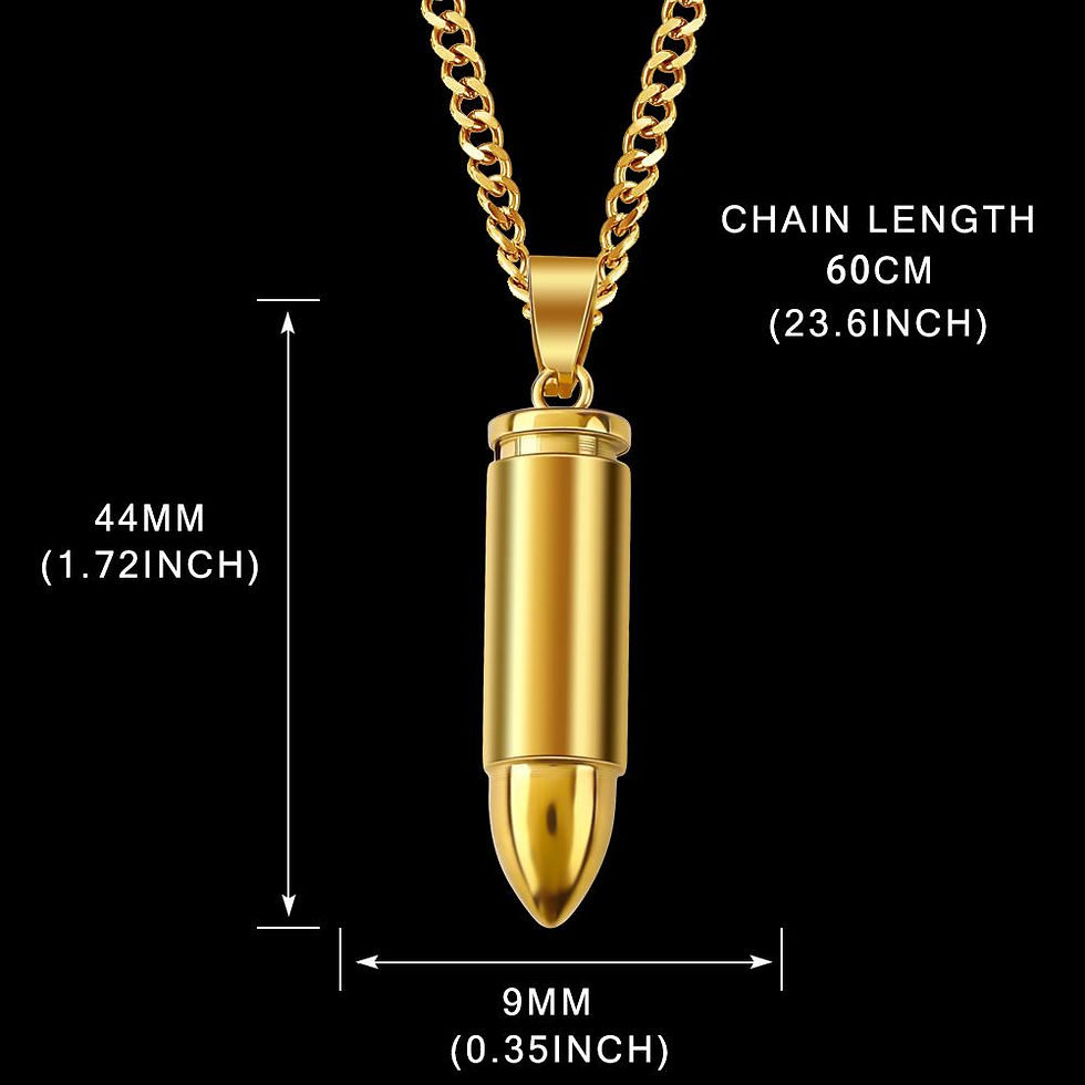 Thumbnail: Bullet Pendant with Necklace chain