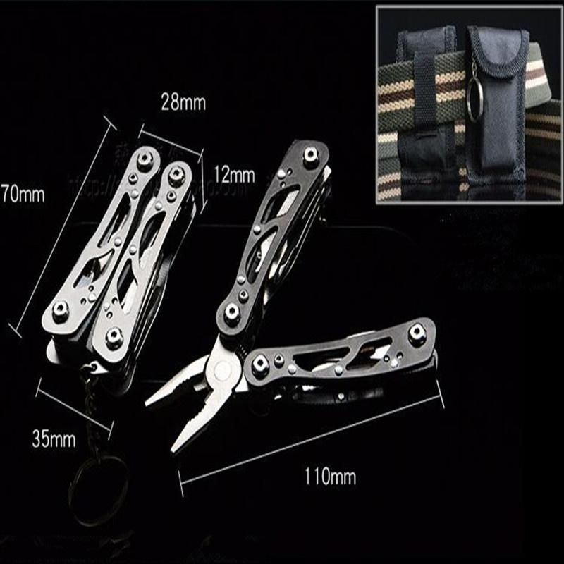 Thumbnail: Black Stainless Steel Outdoor Survival Multi-tool Pocket Set