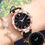 Thumbnail: Elegant Ladies Luminous Starry Sky Quartz Watch