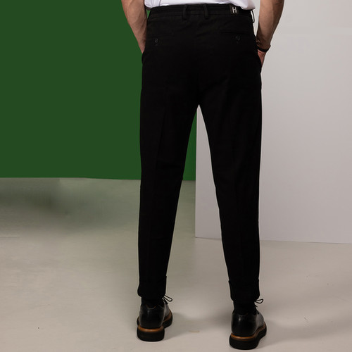 Stockerpoint Hans Pantaloni In Pelle Da Uomo – Effetto Scamosciato, Bottoni In Finto Corno, Cintura Inclusa – Autunno/Inverno