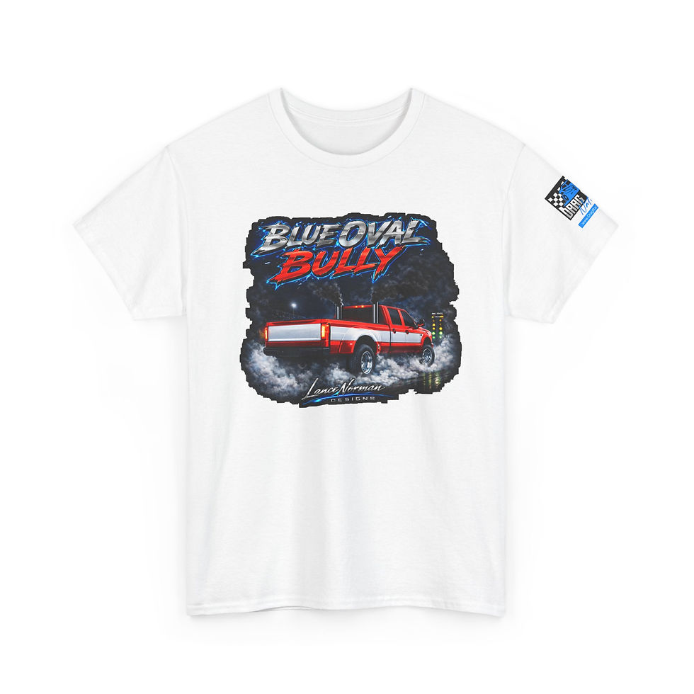 Thumbnail: Bully - Drag Race Tee — Retro 'Blue Oval Bully' Graphic T‑Shirt