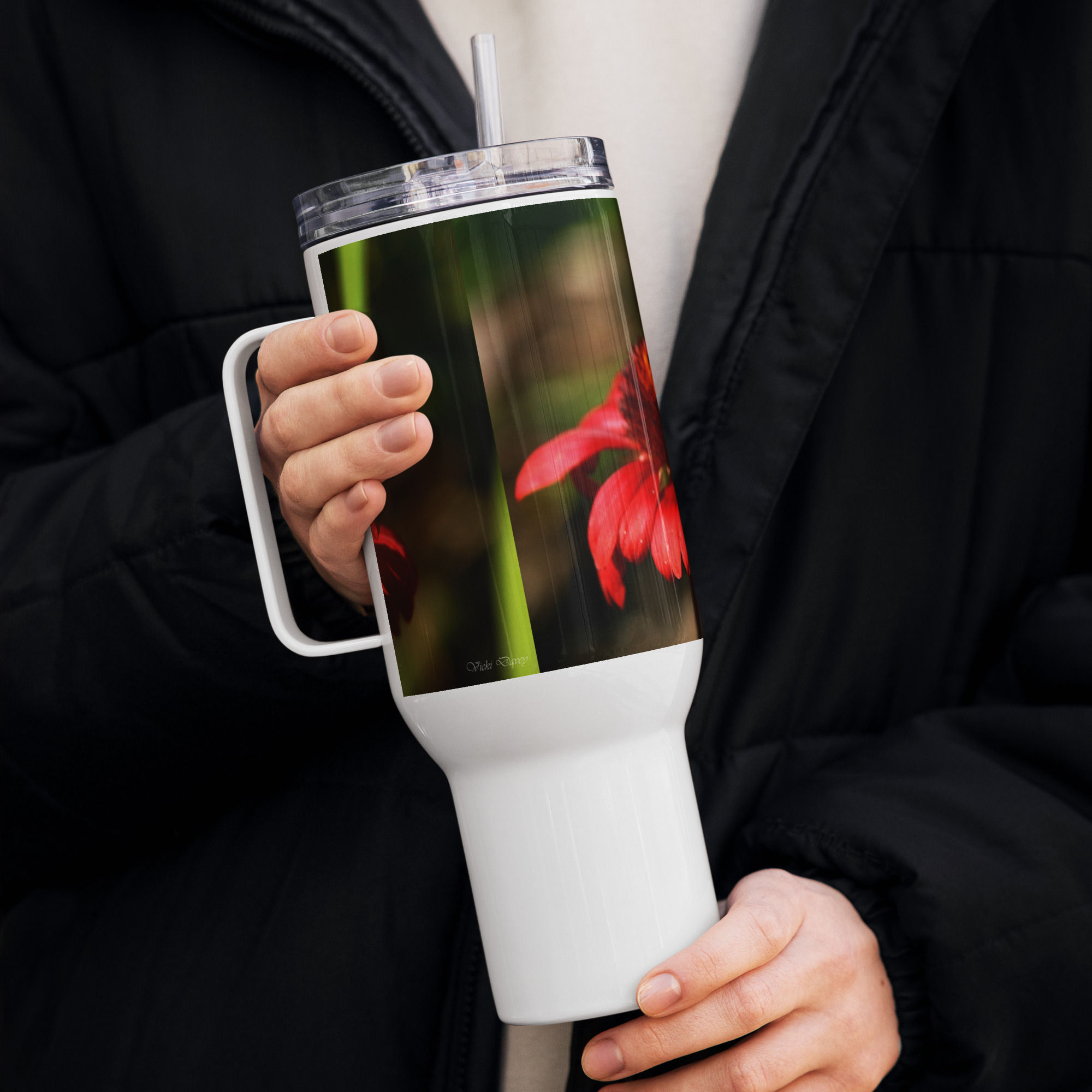Travel mug with a handle BUMBLE BEE