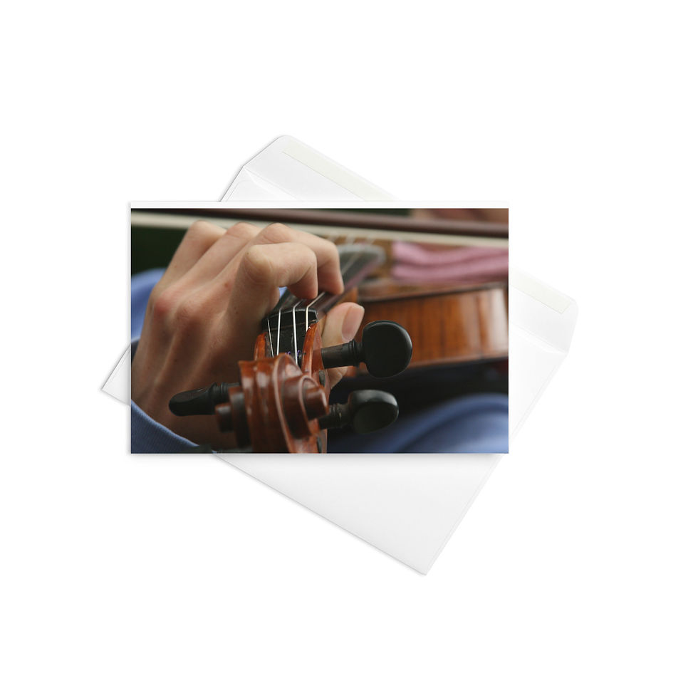 Miniatura: Biglietto d'auguri SHUTESBURY VIOLINO - Disponibile in 3 misure!!