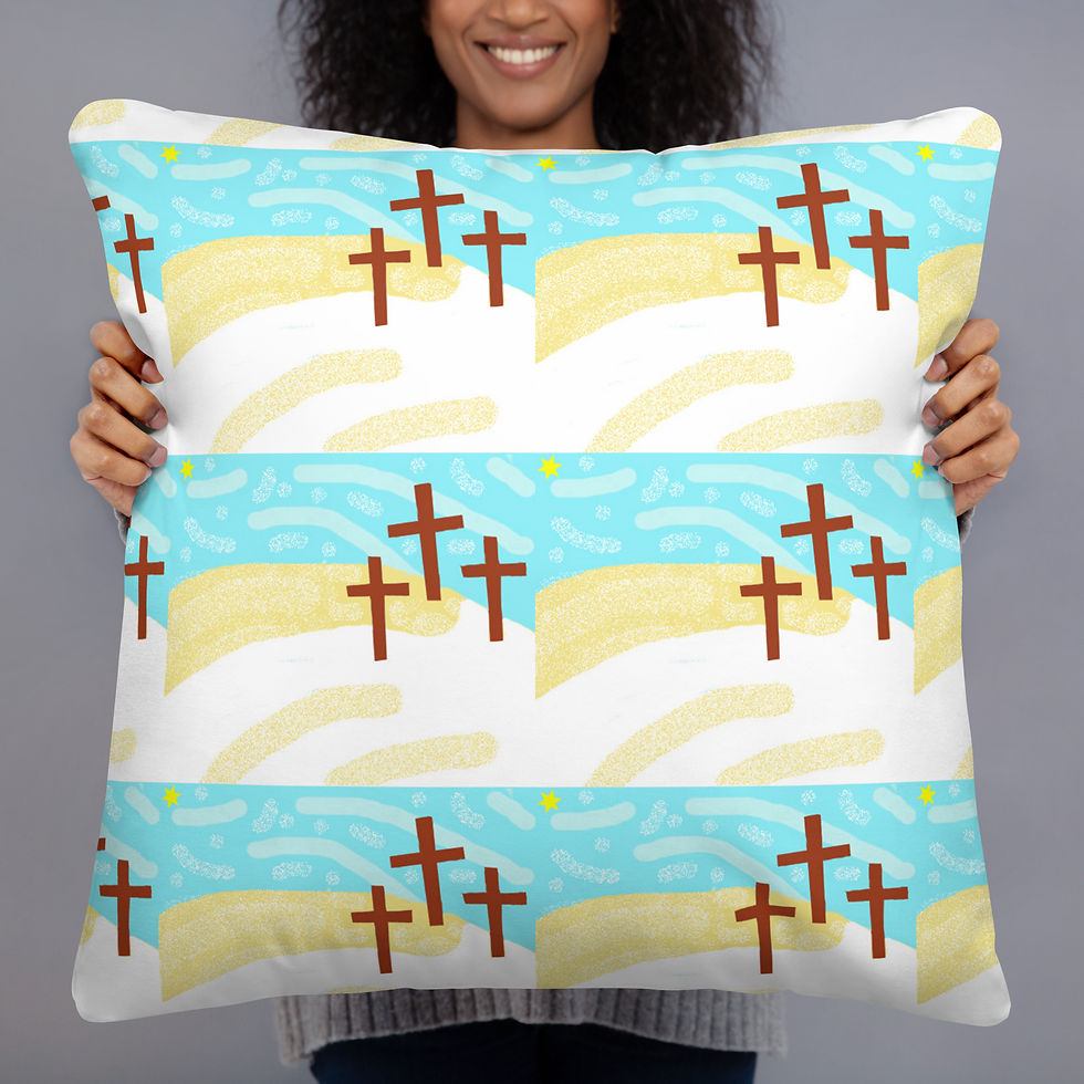 Thumbnail: Basic Pillow 3 CROSSES   3 sizes