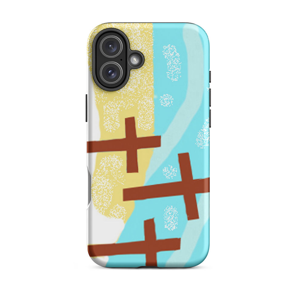 Miniatura: Capa resistente para iPhone® 3 CRUZES