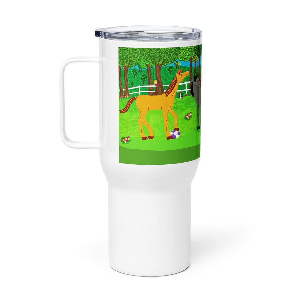 Miniaturbild: Reisebecher mit Henkel, ALL FRIENDS - 2 GRÖSSEN