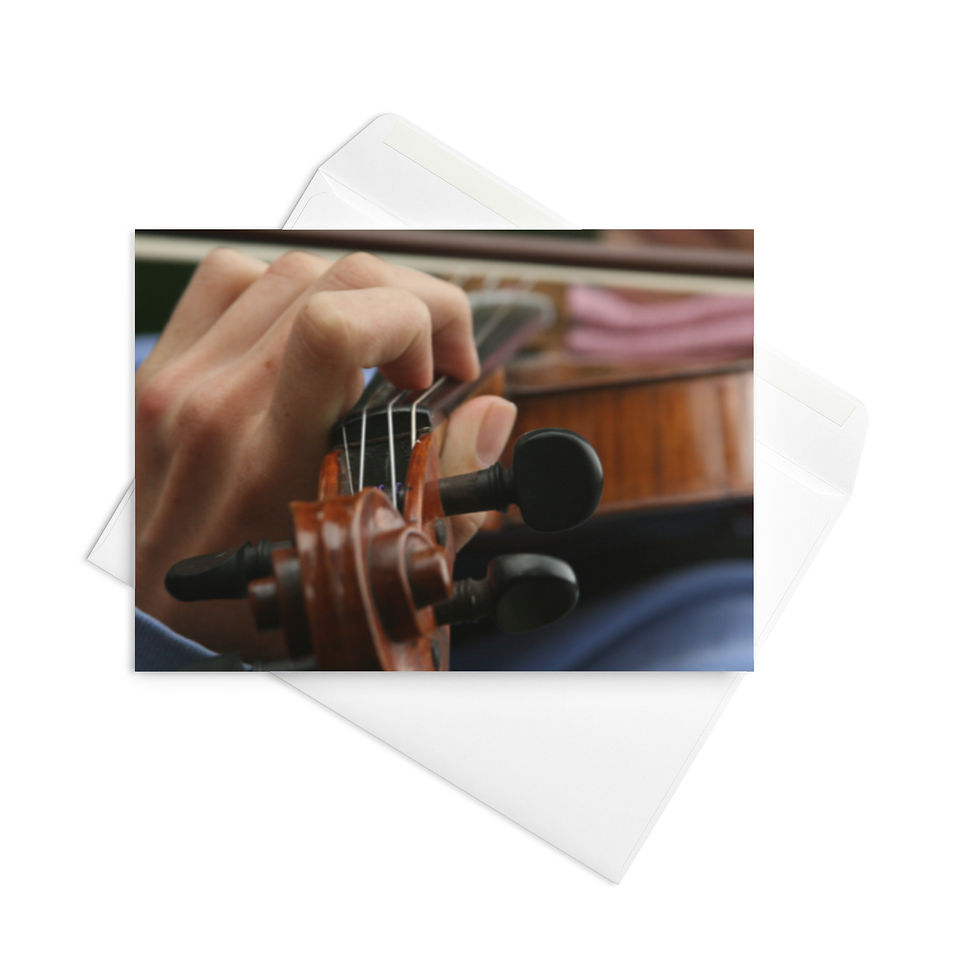 Miniatura: Biglietto d'auguri SHUTESBURY VIOLINO - Disponibile in 3 misure!!