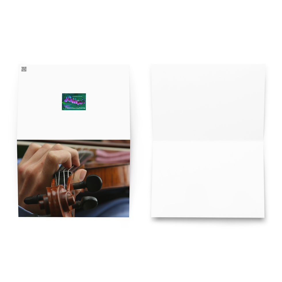 Miniatura: Tarjeta de felicitación SHUTESBURY VIOLÍN - ¡Viene en 3 tamaños!