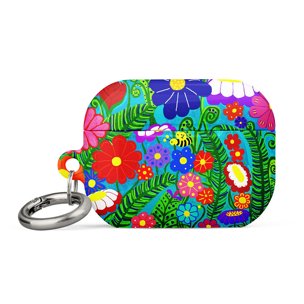 Miniatura: Custodia per AirPods® FLOWER PATCH -- diverse misure