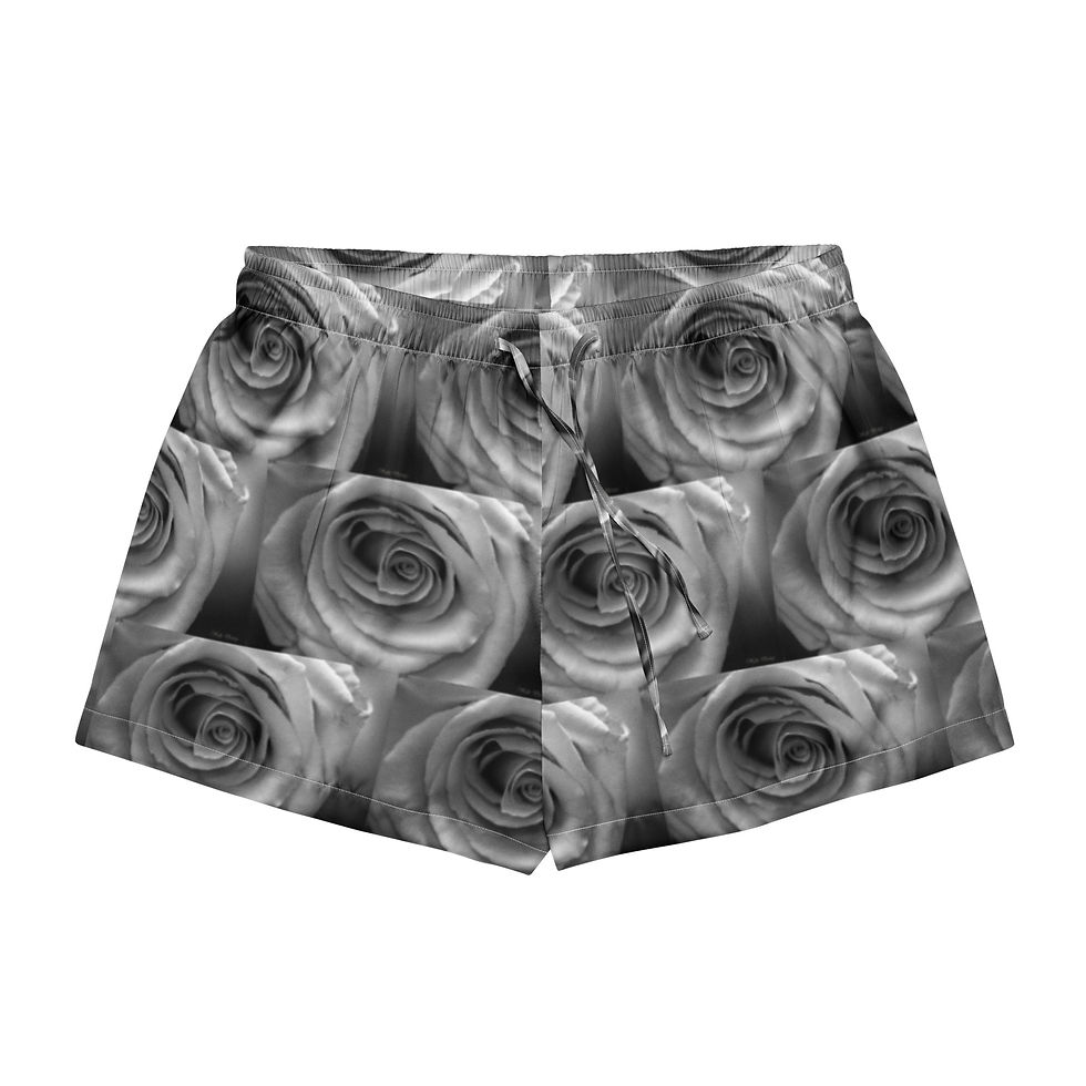 Miniaturbild: Women’s pajama shorts  ROSE - BLACK & WHITE