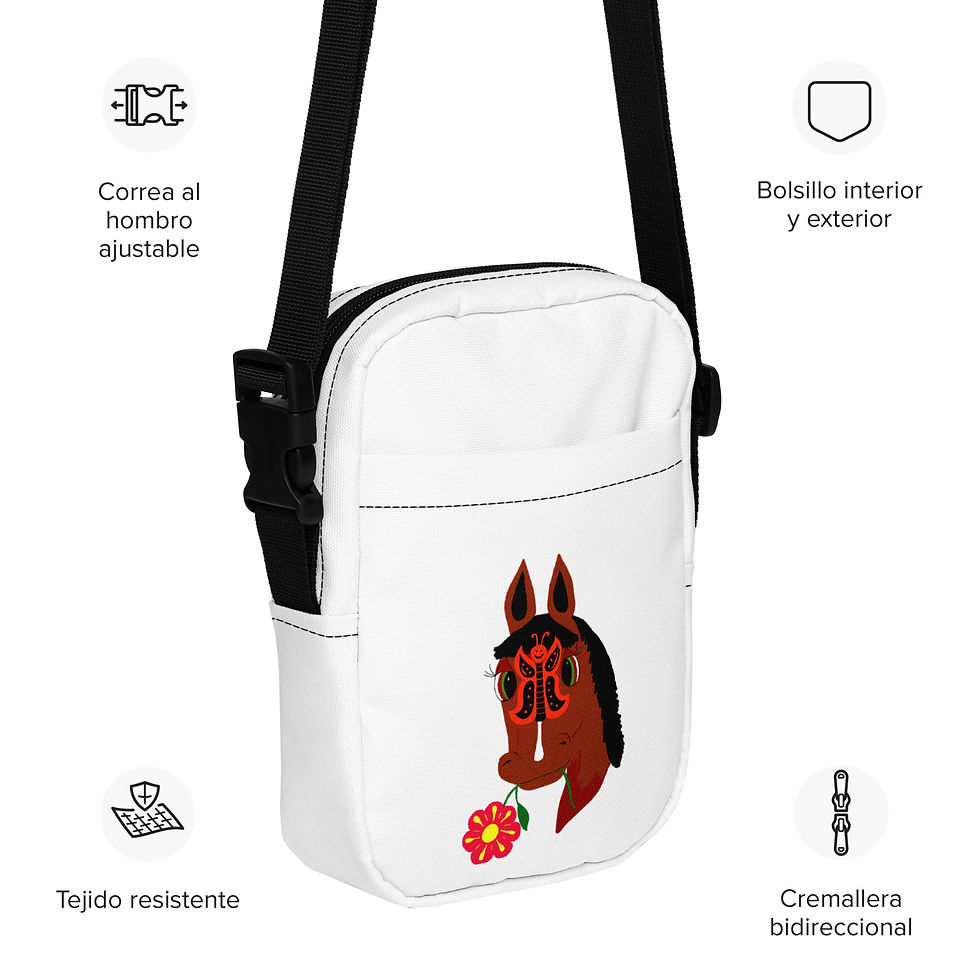 Miniatura: Borsa a tracolla multiuso ELOISE BUTTERFLY FACE