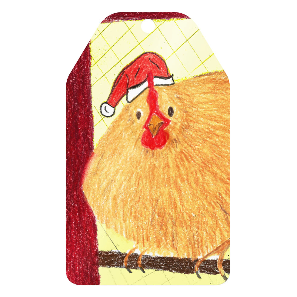 Miniatura: Adorno de metal POLLO SANTA