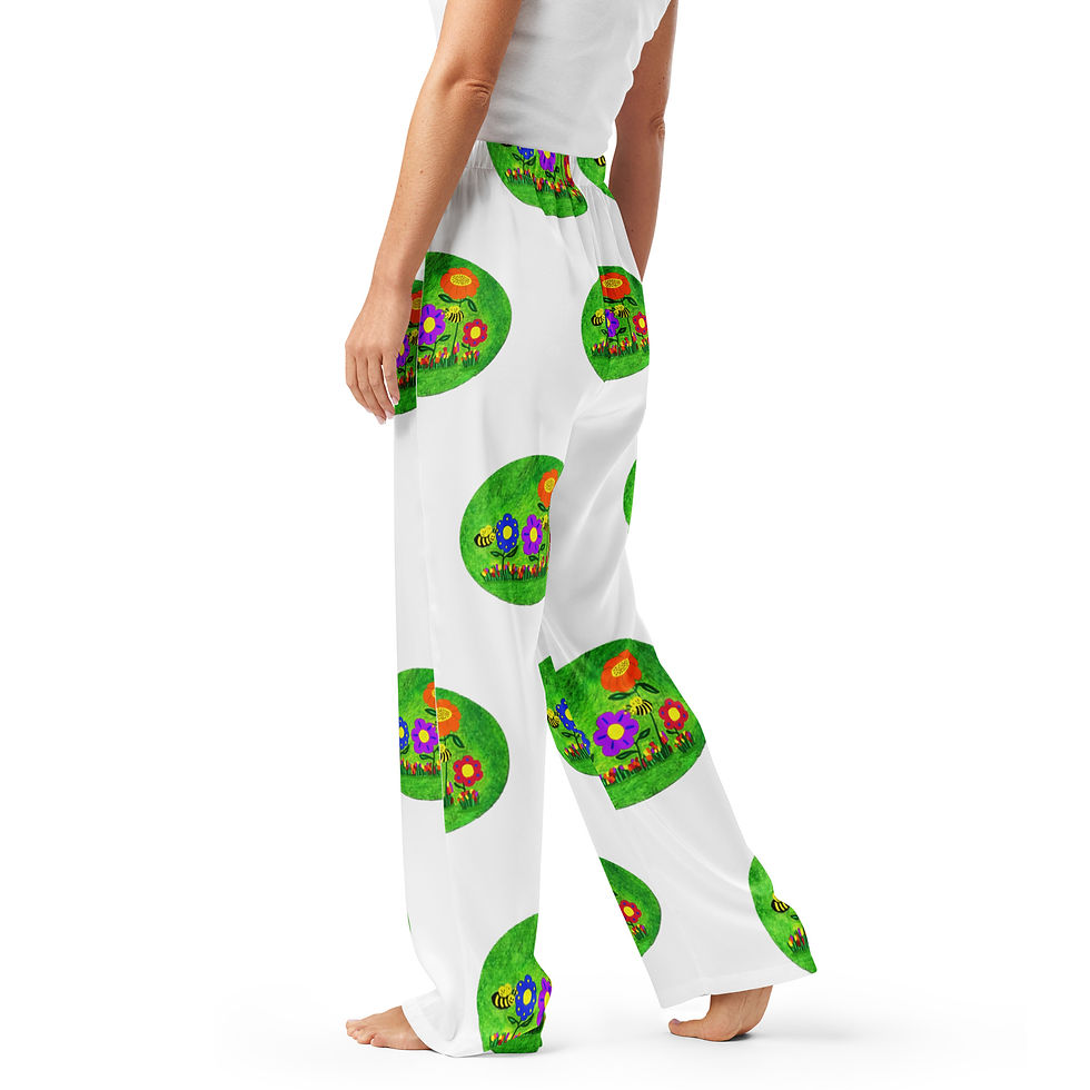 Miniatura: Pantaloni pigiama da donna OVALI FIORI