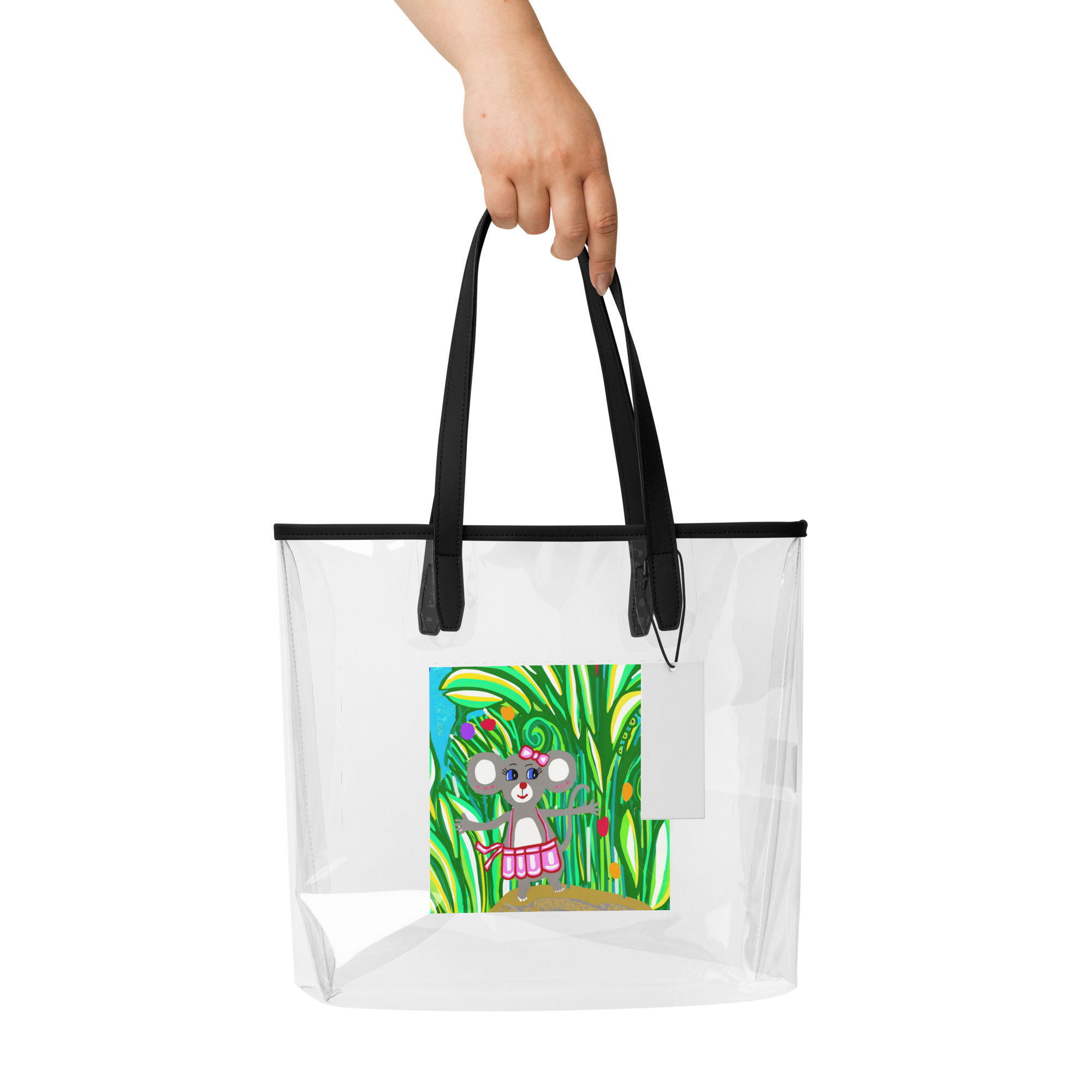 Прозора сумка-тоут BETTY MOUSE РОЖЕВА