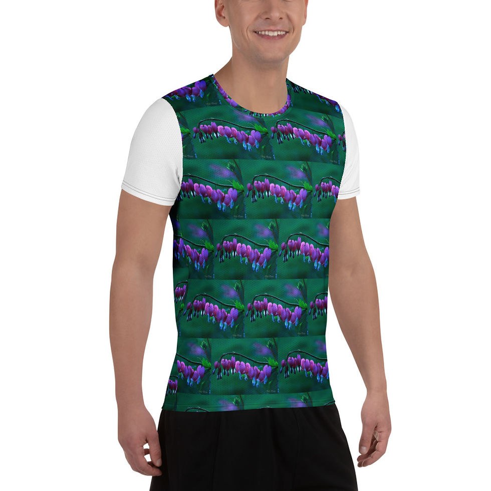 Miniatura: T-shirt sportiva da uomo BLEEDING HEART PATTERN