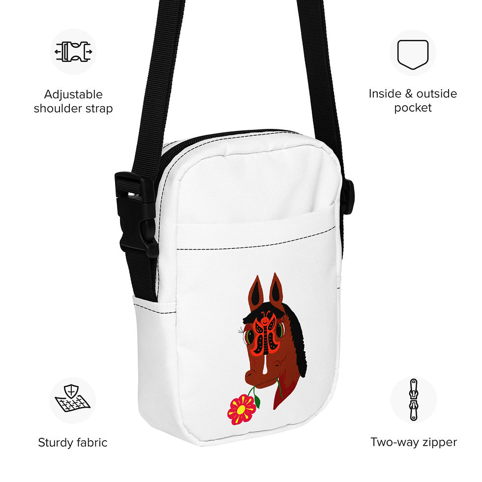 Miniatura: Borsa a tracolla multiuso ELOISE BUTTERFLY FACE