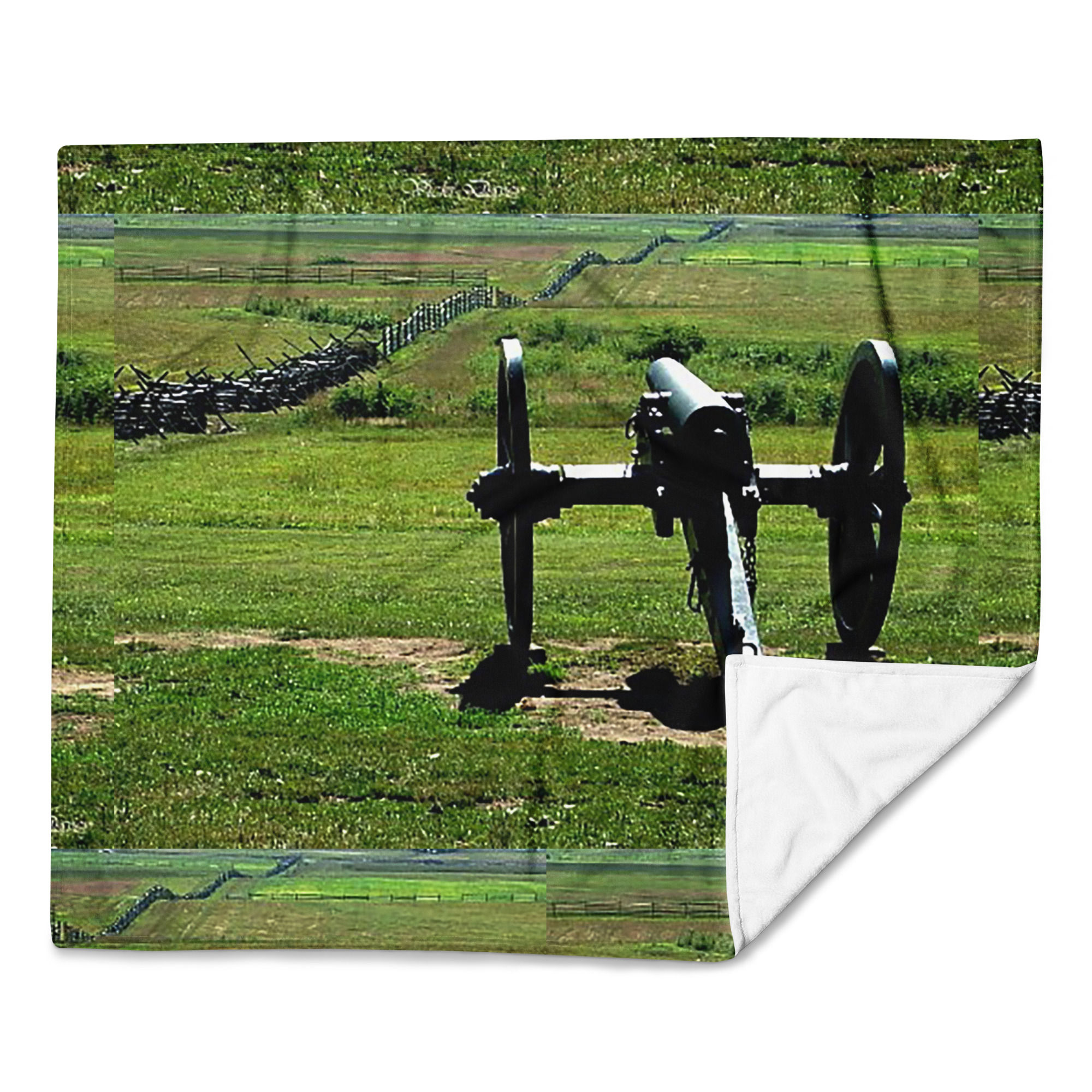 Throw Blanket   GETTYSBURG CANNON 