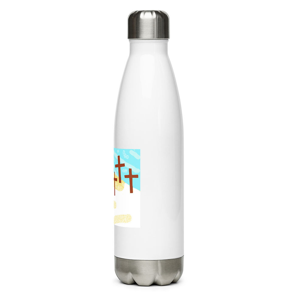 Miniaturbild: Edelstahl-Trinkflasche 3 CROSSES – Die Joan-Kollektion