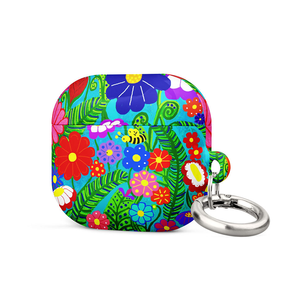 Miniature : Étui pour AirPods® à motif floral – plusieurs tailles