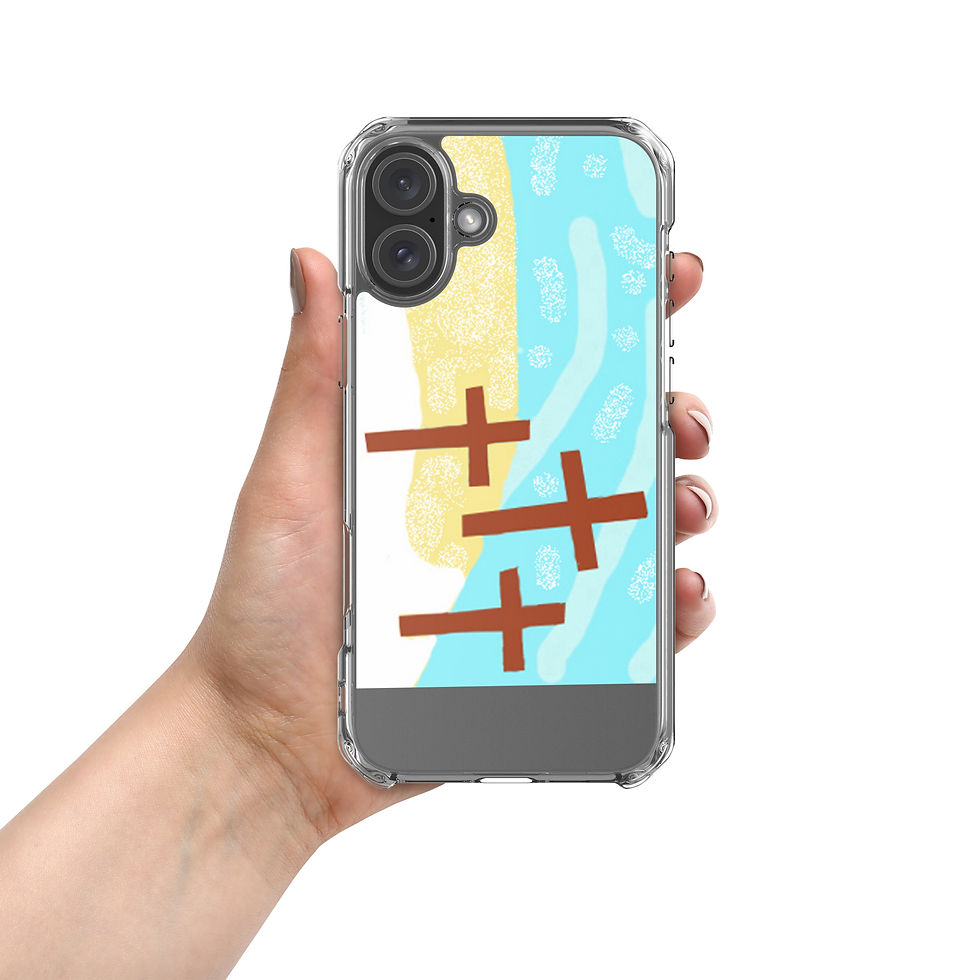 Miniatura: Custodia trasparente per iPhone® 3 CROCI