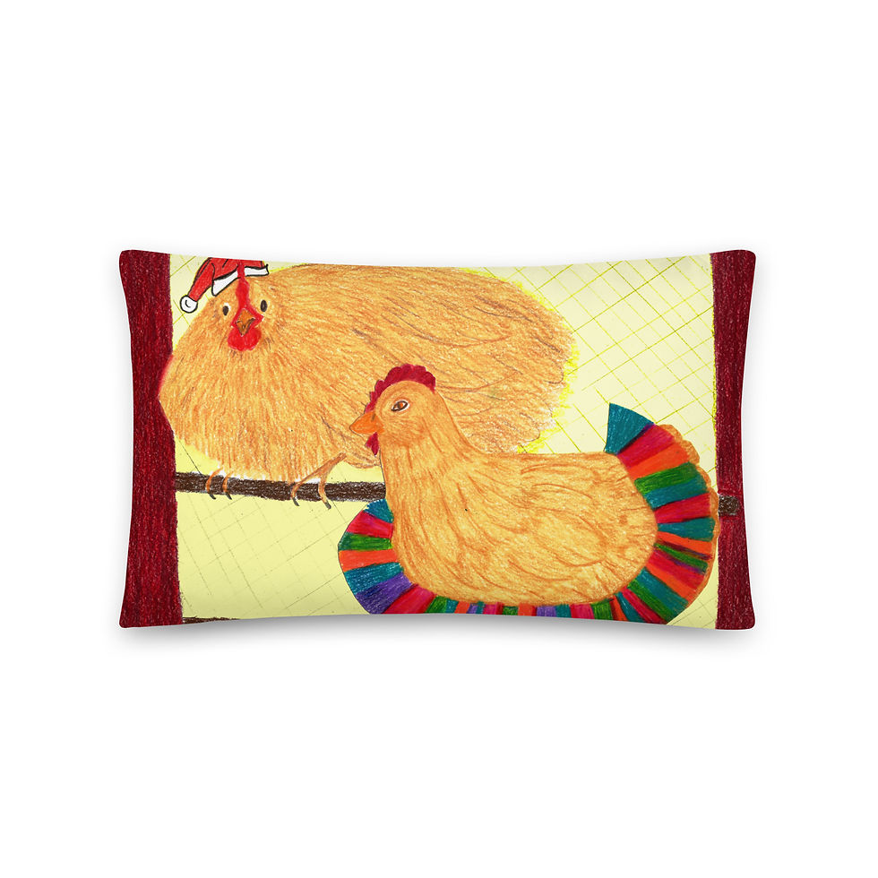 Miniaturbild: Basic Pillow SARA'S CHICKENS 3 Größen