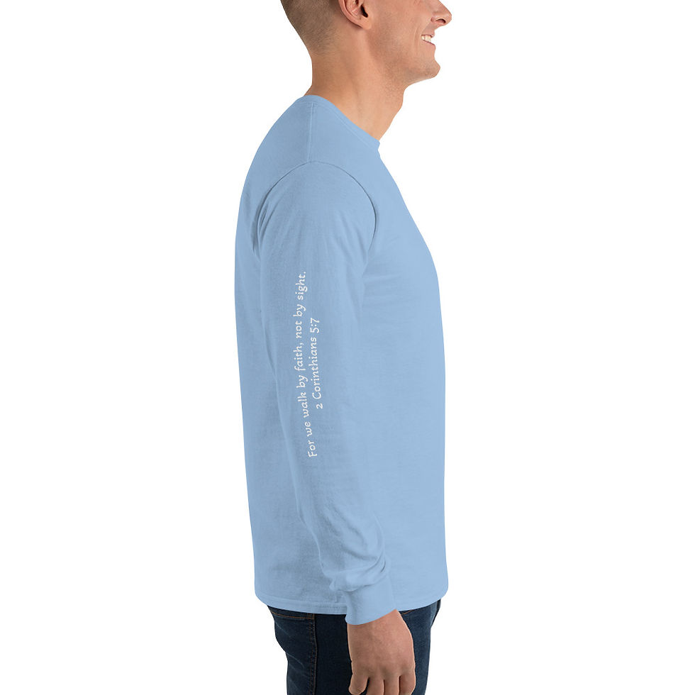 Miniatura: Men’s Long Sleeve Shirt     WALK BY FAITH