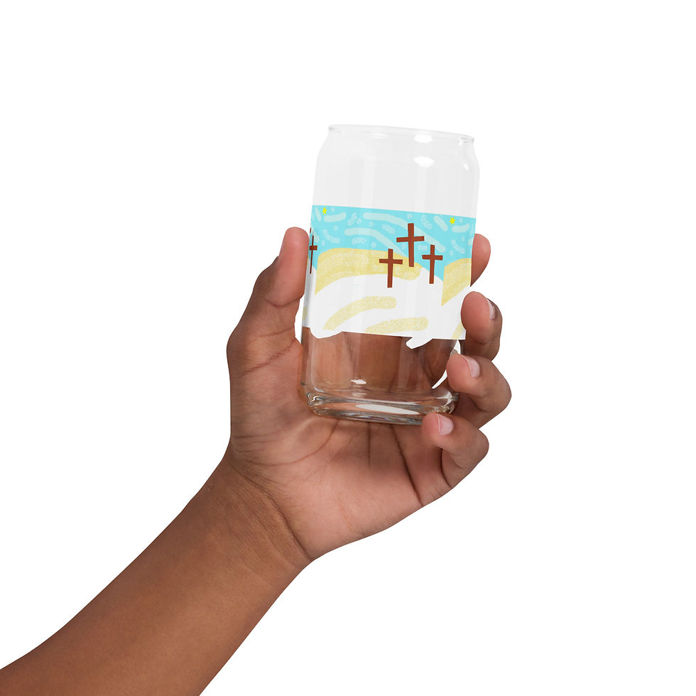 Miniaturbild: Dosenförmiges Glas 3 KREUZE