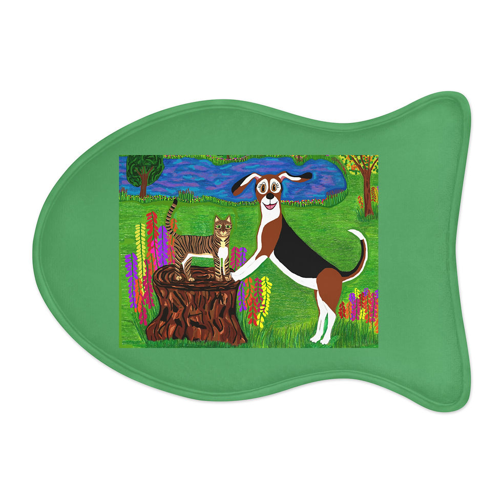 Miniatura: Pet mat LUCA & CLOE ON GREEN