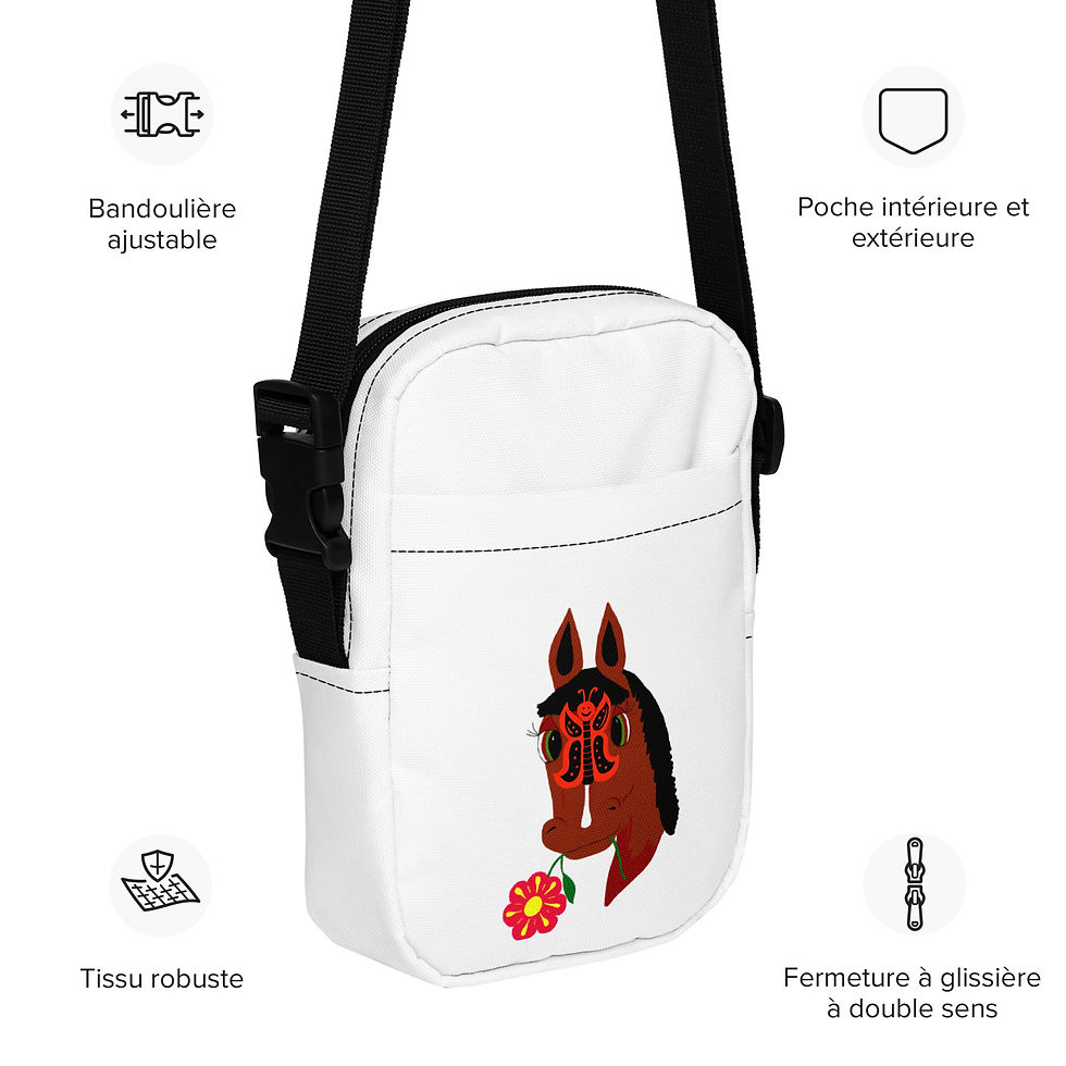 Miniatura: Borsa a tracolla multiuso ELOISE BUTTERFLY FACE