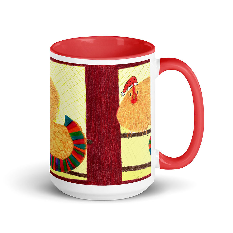 Miniatura: Tazza con interno colorato SARA'S CHICCENS