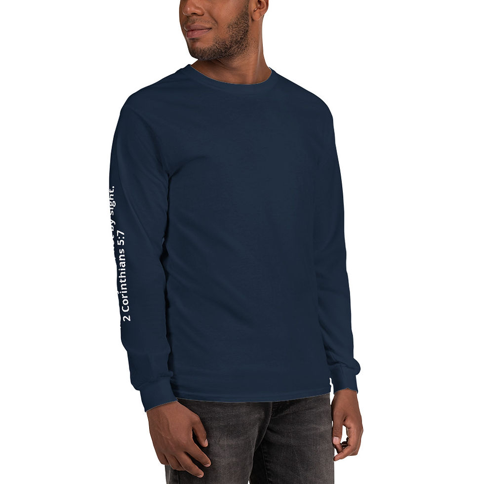 Miniatura: Men’s Long Sleeve Shirt     WALK BY FAITH