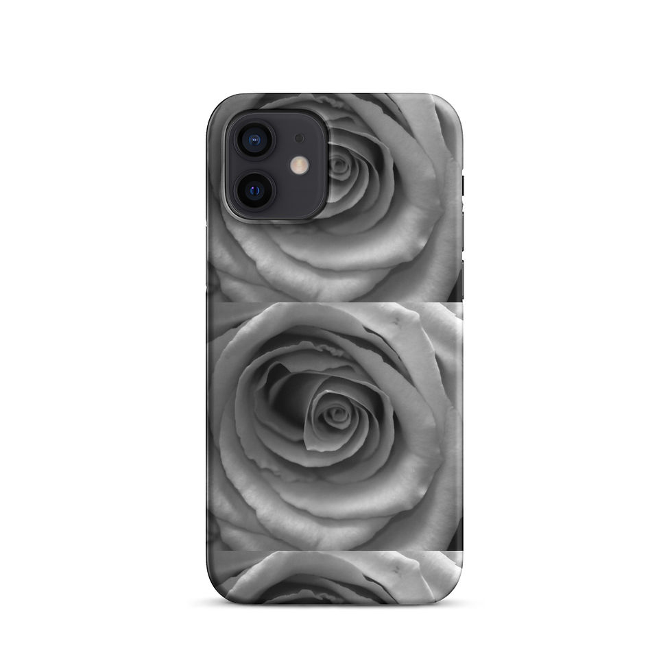Thumbnail: Snap case for iPhone® -- ROSES - BLACK AND WHITE