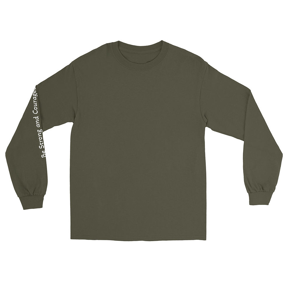 Miniaturbild: Men’s Long Sleeve Shirt  Be Strong & Courageous! Joshua 1:9