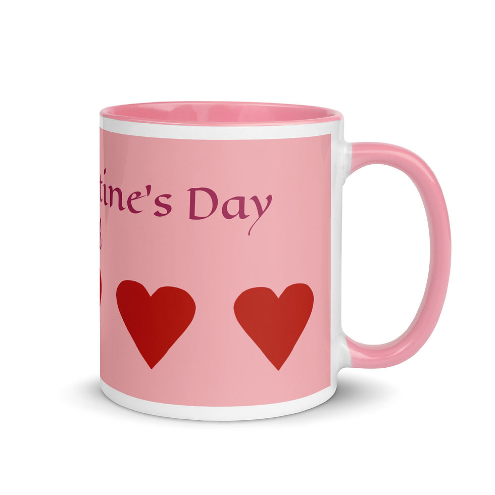 Miniaturbild: Mug with Color Inside  HAPPY VALENTINE'S DAY 2026