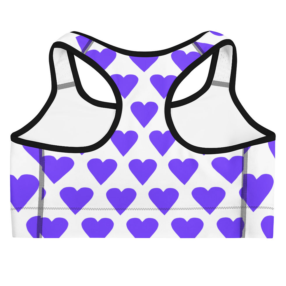 Miniaturbild: Sport-BH LILA HERZEN