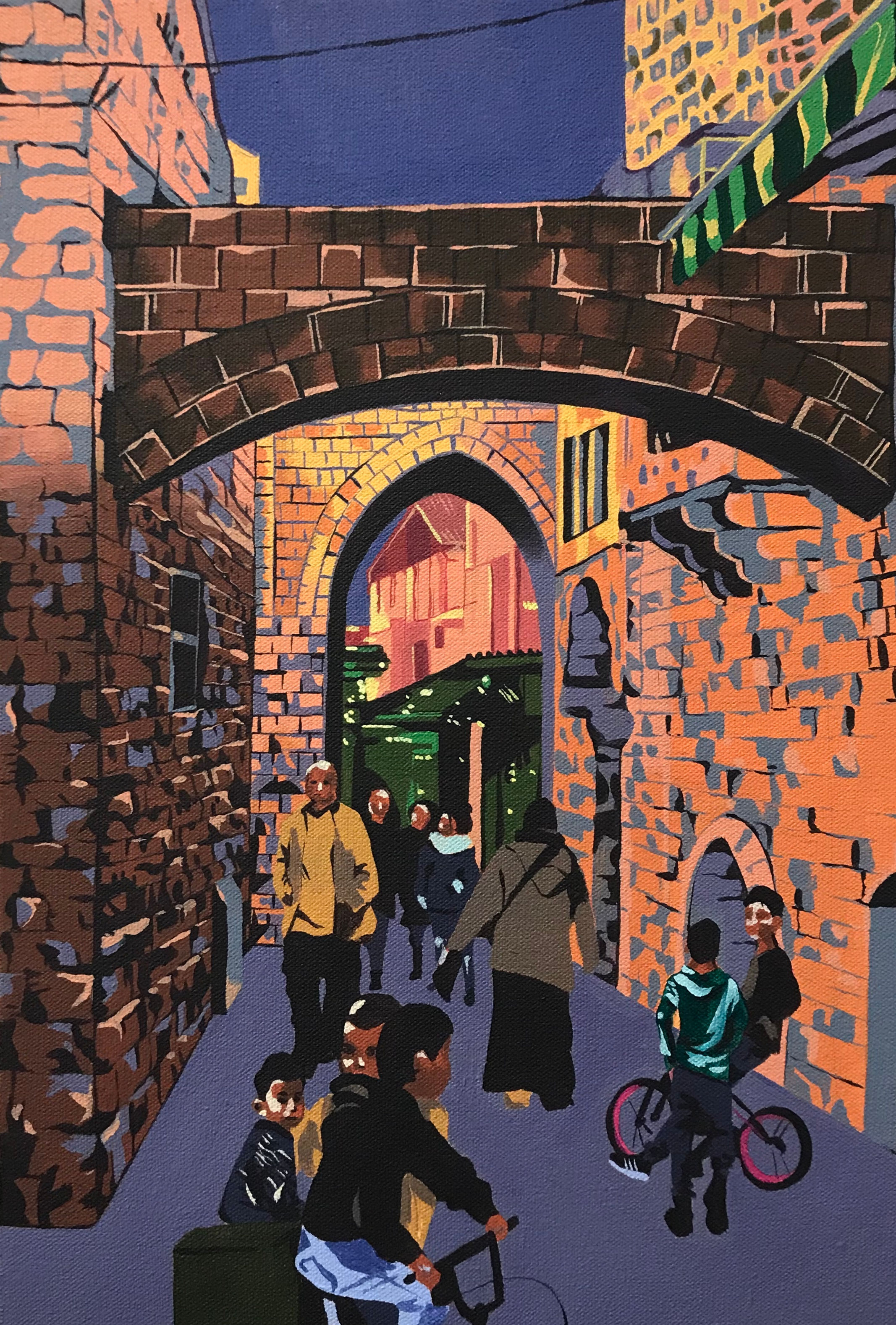 "The Muslim Quarter" 12x8" Print