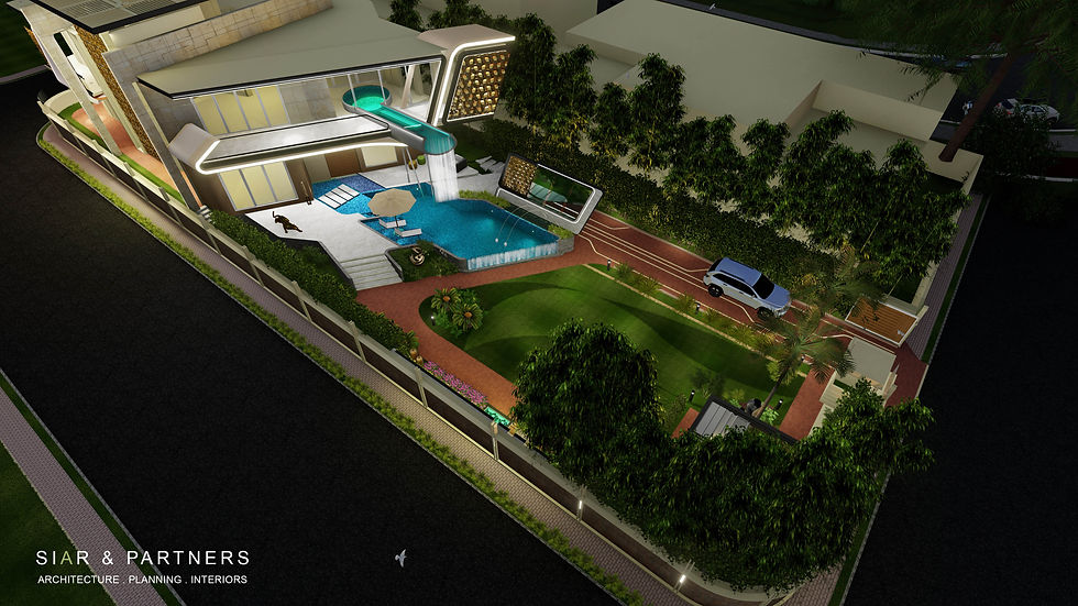 Water Villa - Front Lawn