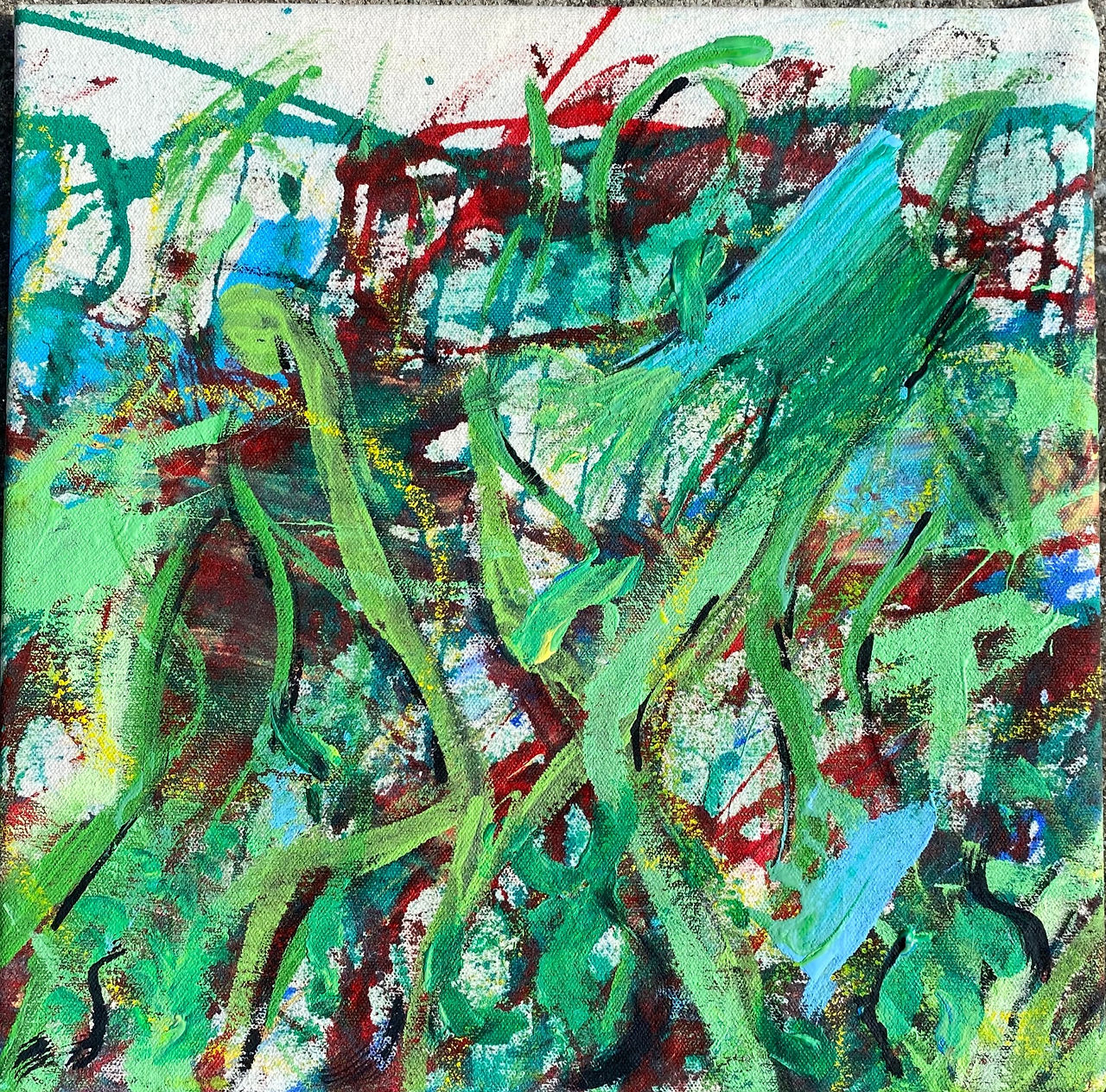 Unprimed canvas 14x14