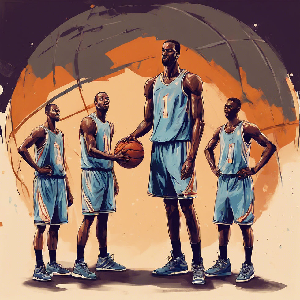 Elite player surrounded by not-so-elite players.