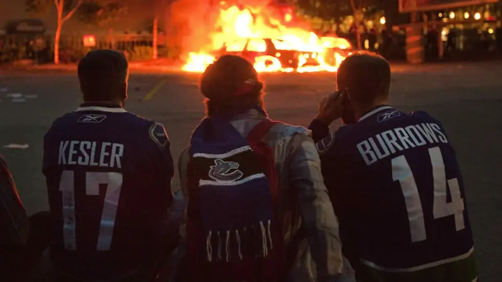 Fans in 2011 mourn another Vancouver Canucks playoff heartbreak.