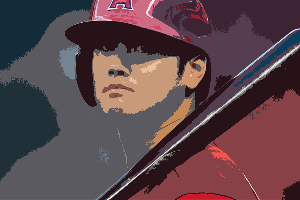 Shohei Ohtani in the batter's box