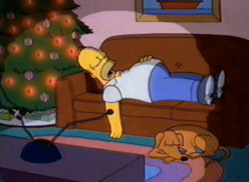 simpsons homer asleep.gif