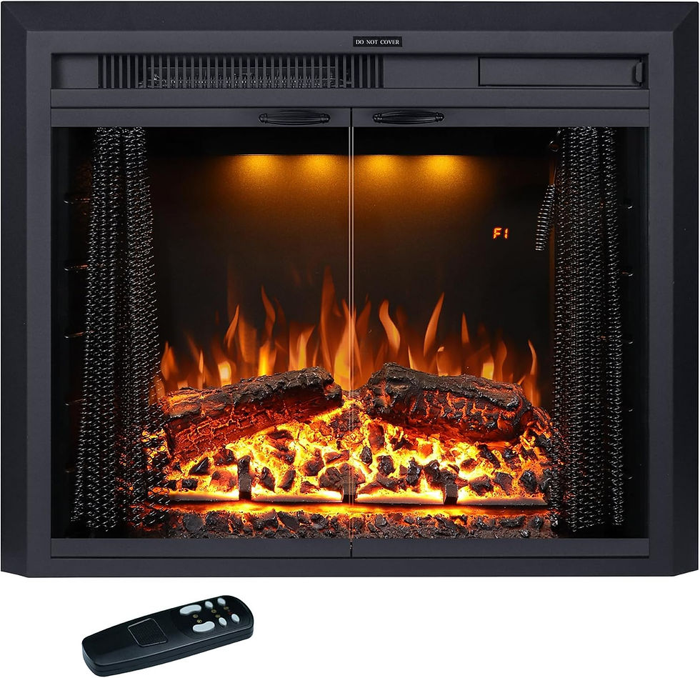 Valuxhome 35.63″ W × 27.5″ H Electric Fireplace