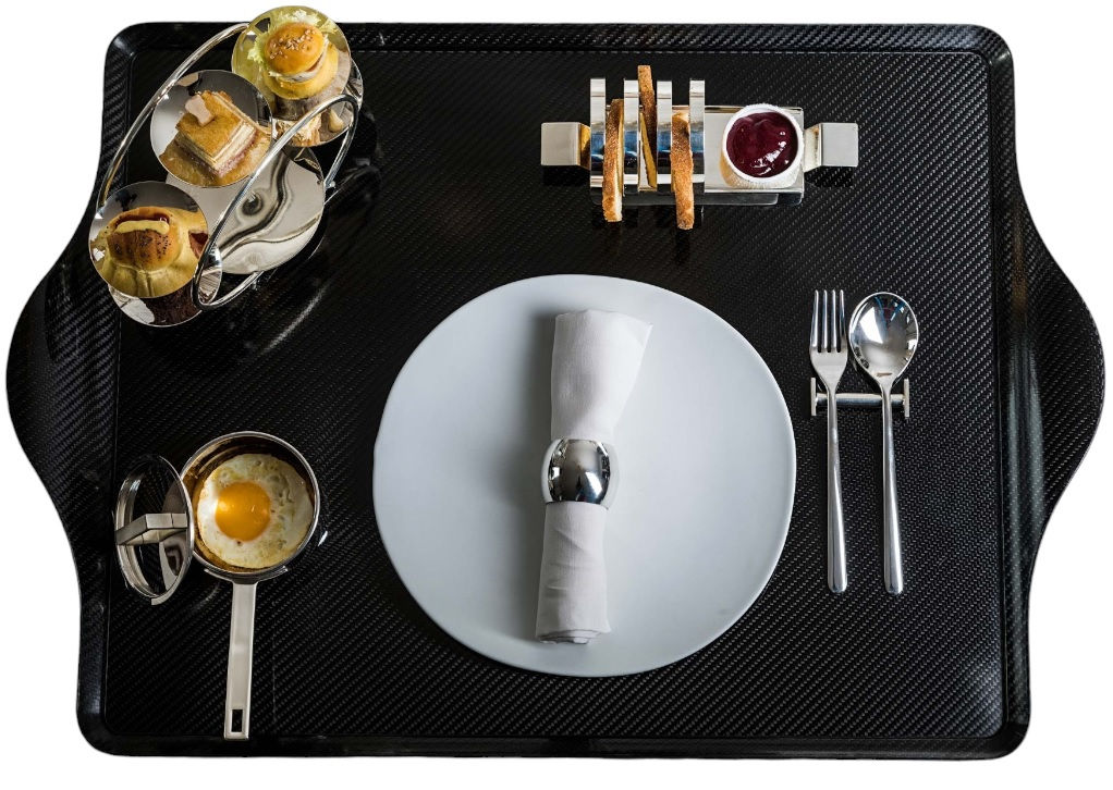 Mepra Spa Black Square Carbon Tray (Special Order)