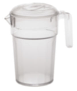 Cambro Clear Stackable Camwear Pitcher with Lid, 34 oz.
