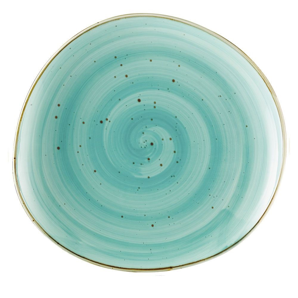 CAC Tucson Porcelain Plate in Turquoise, 12.25"